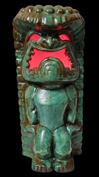 Image 9 of Tiki Classics Large 12" Wireless Ceramic Ku Tiki Lamp ANCIENT RELIC Edition