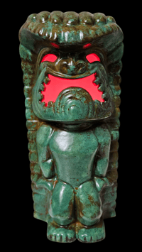 Image 12 of Tiki Classics Large 12" Wireless Ceramic Ku Tiki Lamp ANCIENT RELIC Edition