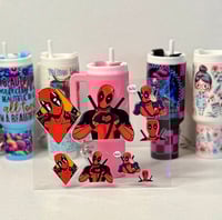 Image 1 of Choice of 20 Mini Tumbler Keychain Uv Dtf Wraps 20 To Choose From