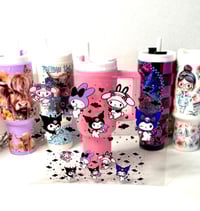 Image 3 of Choice of 20 Mini Tumbler Keychain Uv Dtf Wraps 20 To Choose From