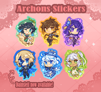 Archons stickers GACHA ✦ Genshin Impact