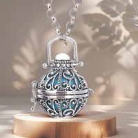 Image 1 of Metabolism-Supporting Diffuser Necklace 💪 – Copper Volcanic Stone Design