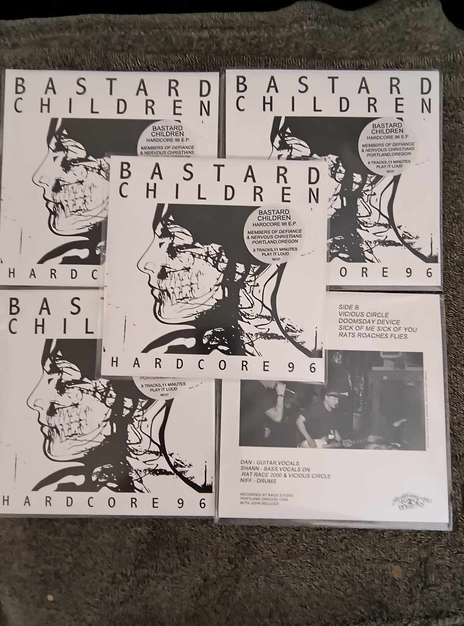 Image of Bastard Children – "Hardcore 96" 7"
