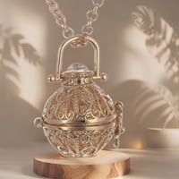 Image 3 of Customizable Volcanic Stone Pendant ✨ – Swap Scents, Boost Wellness