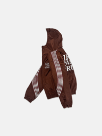 Image 3 of  GIRLS ARE DRUGS® HOODIE TRACK JACKET - BROWN