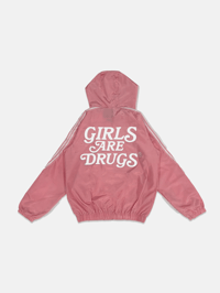 Image 2 of  GIRLS ARE DRUGS® HOODIE TRACK JACKET - SOFT PINK