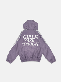 Image 2 of  GIRLS ARE DRUGS® HOODIE TRACK JACKET - LAVENDER