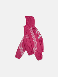 Image 3 of  GIRLS ARE DRUGS® HOODIE TRACK JACKET - HOT PINK