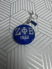 Image 3 of Red &White Blingy Keychain
