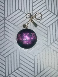 Image 5 of Red &White Blingy Keychain