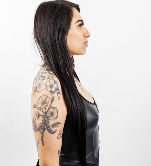 Image of Zipper Front Halter Corset