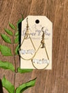 Blue Flash Moonstone 18K Gold Plated Earrings