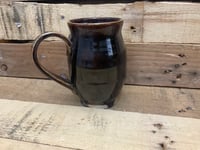 Image 2 of 5.5” Leaf mug from the Midnite collection 