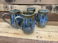 Image 2 of 5.5” Leaf Mug Set of 4 from the Ethereal collection 