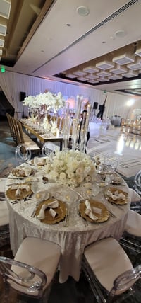 Image 3 of Clear Glass  Candlelabra  10 arms 
