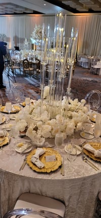 Image 5 of Clear Glass  Candlelabra  10 arms 