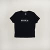 GLOW IN THE DARK BLACK CROP TOP