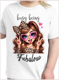 Image 8 of NEW!!! Fabulous Tee - Kids Youth Teen Girls Cool Pretty Leopard Print Bling T-shirt