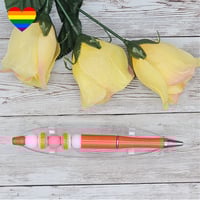 Image 3 of Lesbian Pride Flag Beaded Pen