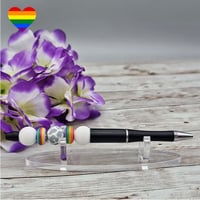 Image 2 of Rainbow Cheetah Beaded Pen 