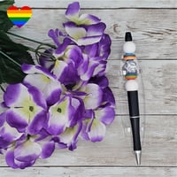 Image 3 of Rainbow Cheetah Beaded Pen 