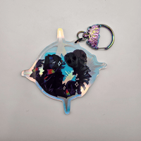 Image 3 of Holographic Foil Withers Rainbow Acrylic Charm