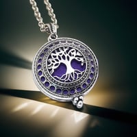 Image 1 of Artisan-Crafted Tree Of Life Aromatherapy Necklace ✨ – Mindful Style for Every Day