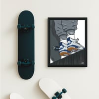 Image 2 of Sneaker Poster Air Jordan 4 SB “Navy” (2025)