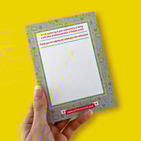 Image 2 of 5th anniversary commemorative Thank You card