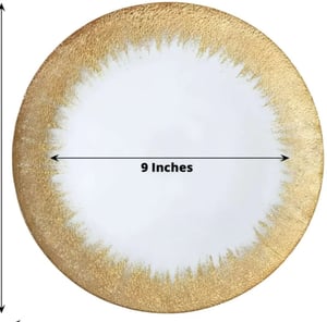 Image of Gold glass charger plate