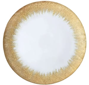 Image of Gold glass charger plate