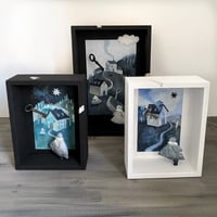 Image 4 of Box Object 'Smoke of Comets Dust' 木箱オブジェ「星くずの煙」