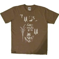 Image 1 of loveawaitsyou brown tee