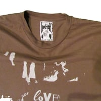 Image 2 of loveawaitsyou brown tee