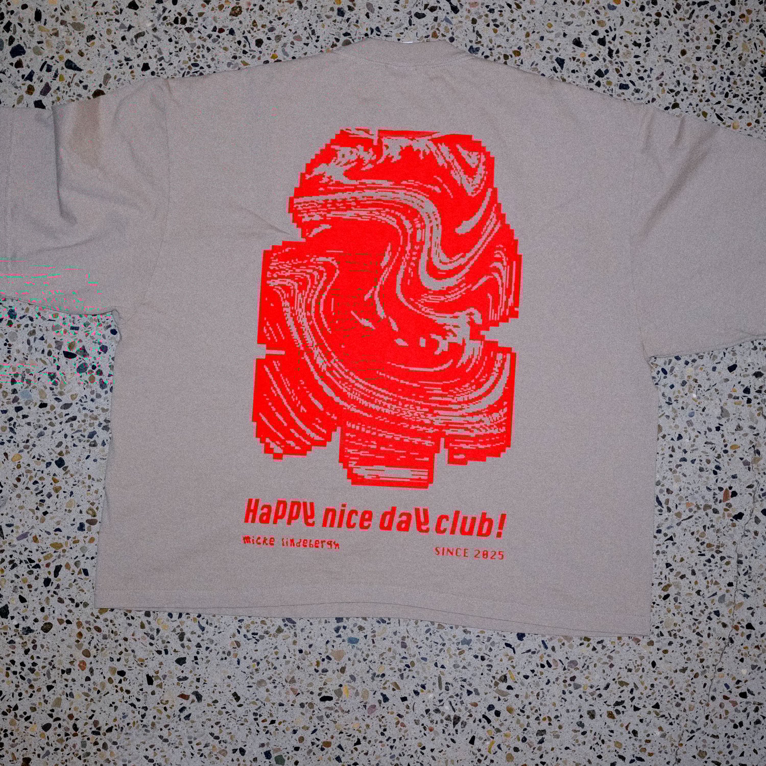 Image of Happy nice day club! Size Large Light brown 