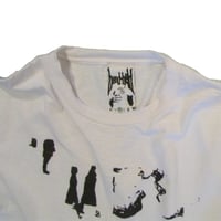 Image 2 of loveawaitsU black/white tee