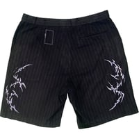 Image 2 of pinstripe shorts