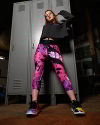 Image 4 of Abstract - Yoga Capri Leggings