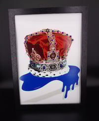 Image 1 of Prestige A3 Sapphire Rosettes and Turqiouse hearts Crown in 3D box frame