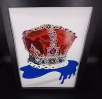 Image 8 of Prestige A3 Sapphire Rosettes and Turqiouse hearts Crown in 3D box frame