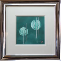 Spheres in Turquoise 8732 - Original Painting.