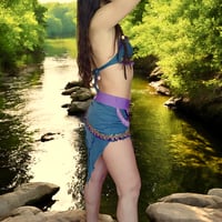 Image 2 of Blue Lilac Frills Leafy Fairy Set - S/M