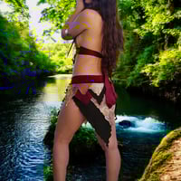 Image 11 of Burgundy Paisley Fairy Set - M/L