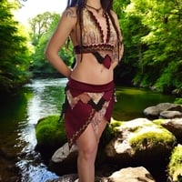 Image 10 of Burgundy Paisley Fairy Set - M/L