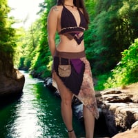 Image 10 of Dark Purple Paisley Pouch Fairy Set - S/M/L/XL