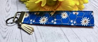 Image 3 of Bee Happy in Blue Key Fob