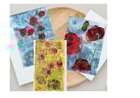 A set of 3 different cards from 2025 Poppies series
