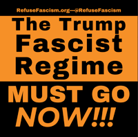 STICKER: Trump Fascist Regime MUST GO NOW