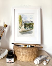 Jardin des Tuileries, Paris - Original Watercolor