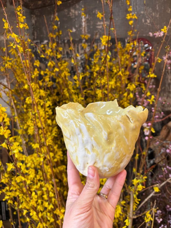 Large Translucent Porcelain Candle Votive